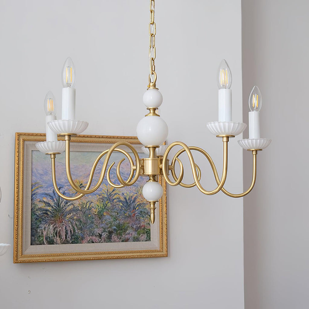 Lustra Chandelier Carlita Doré Moderne - Neutralighting