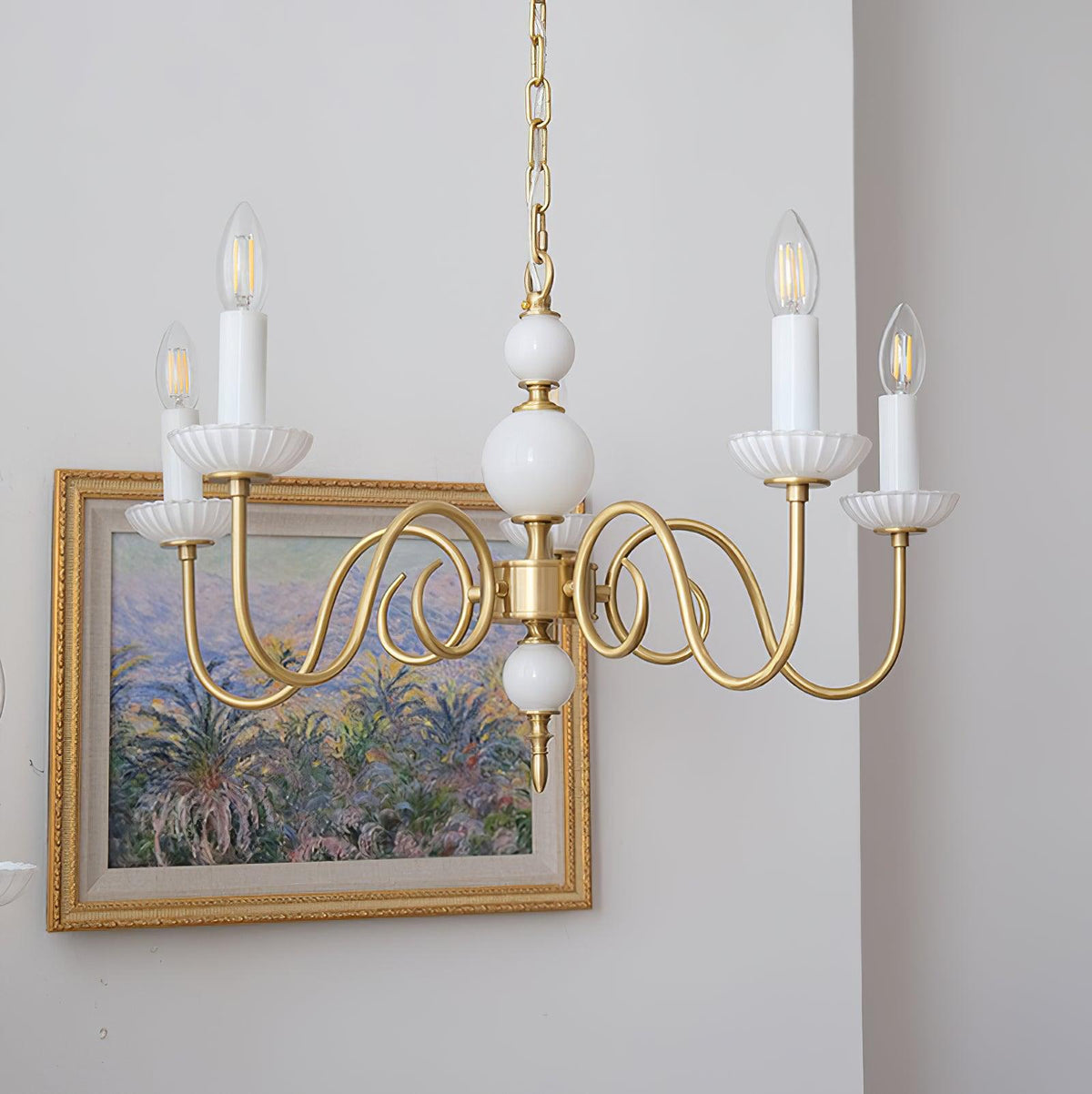 Lustra Chandelier Carlita Doré Moderne - Neutralighting