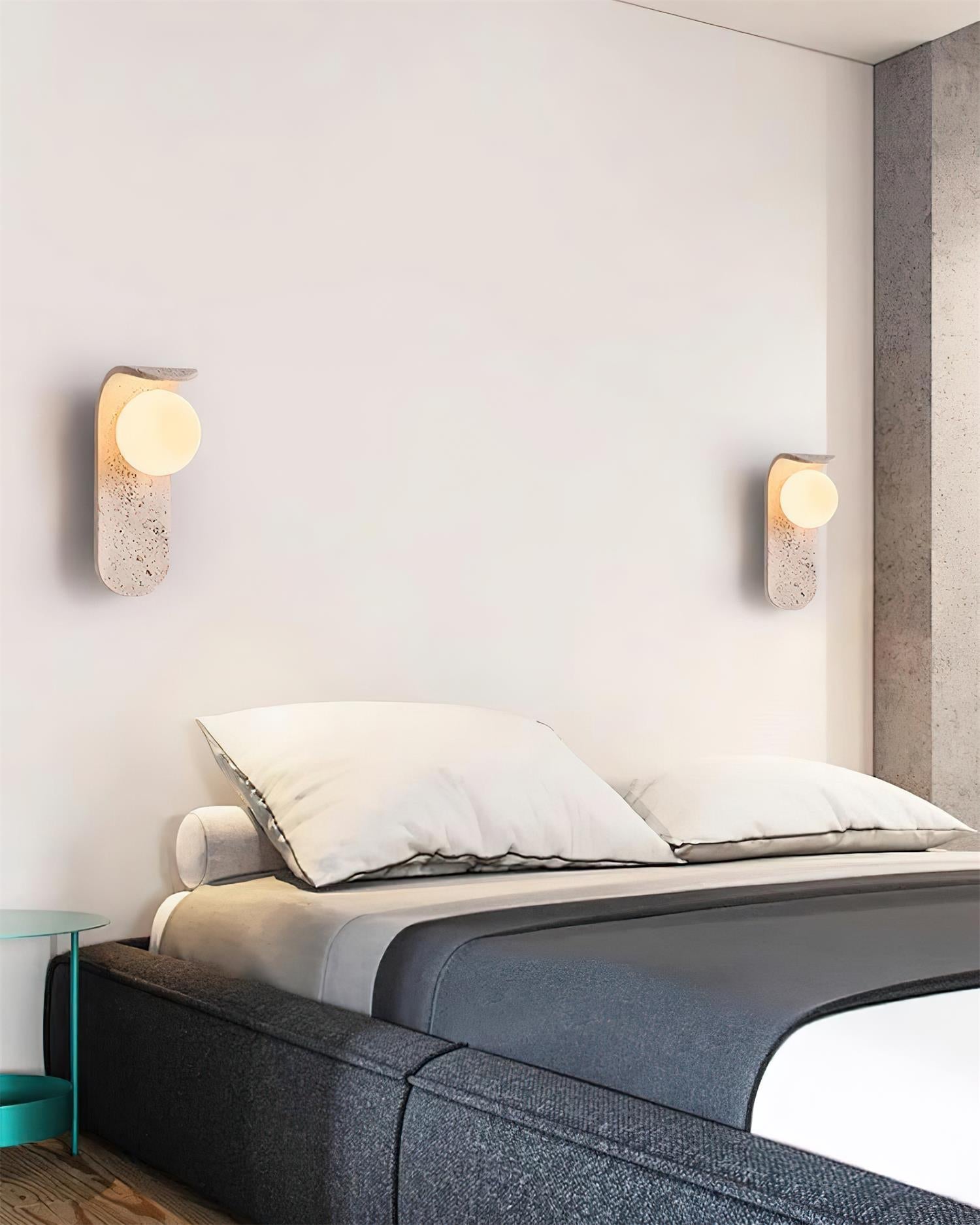 Terra Applique Murale Minimaliste en Travertin - Neutralighting