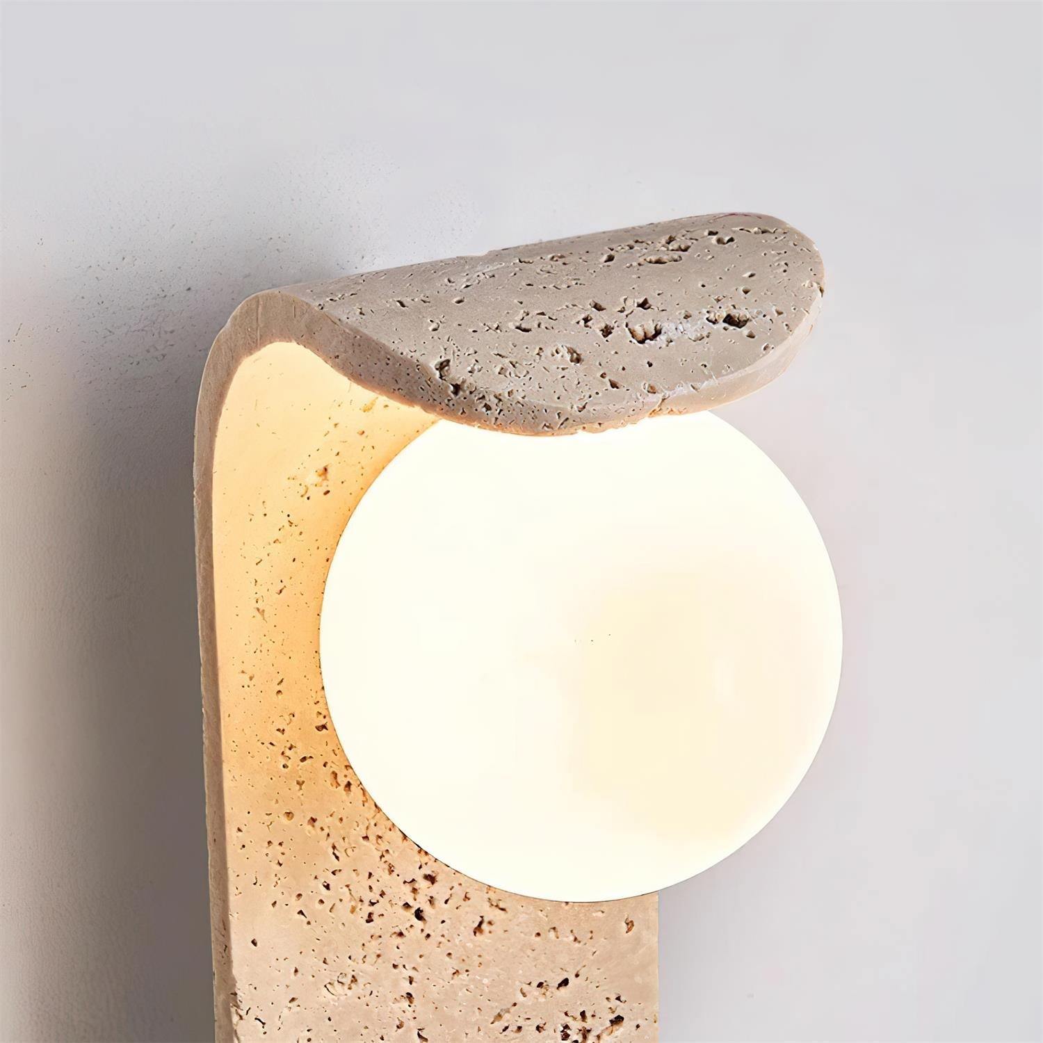 Terra Applique Murale Minimaliste en Travertin - Neutralighting