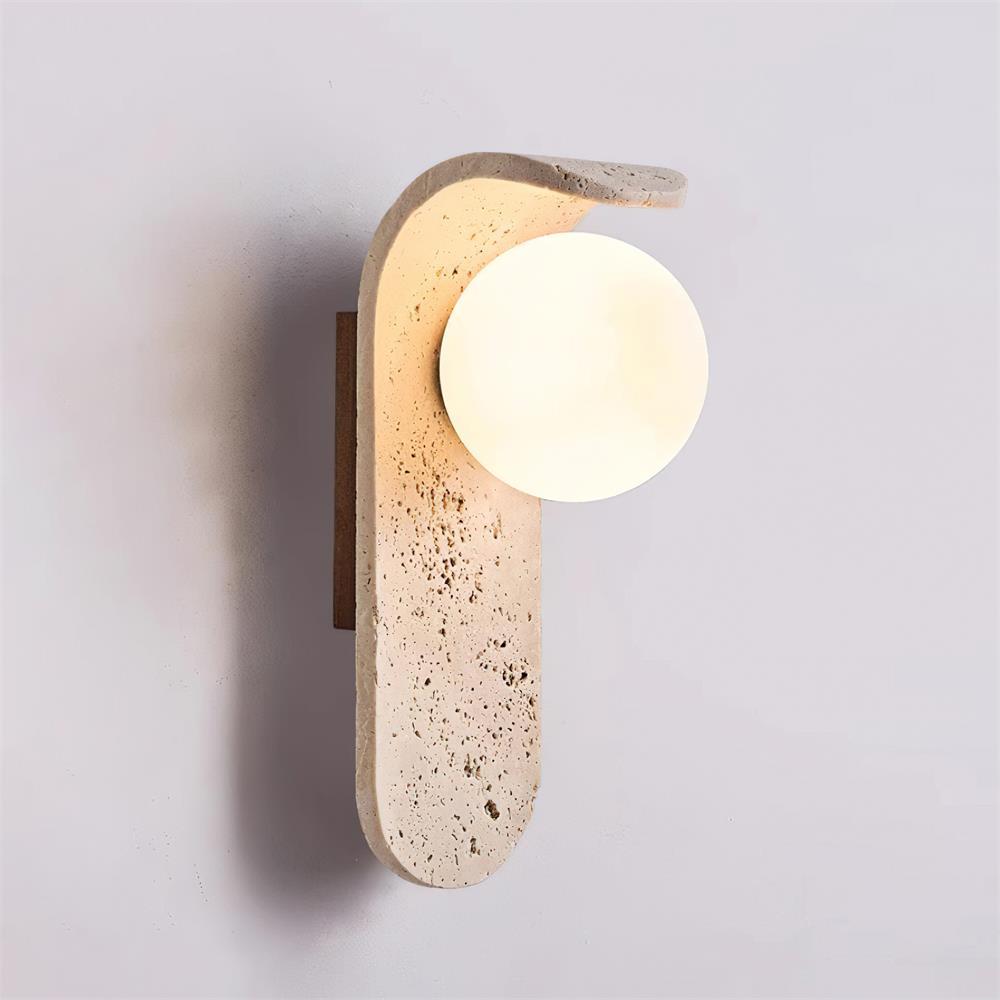 Terra Applique Murale Minimaliste en Travertin - Neutralighting