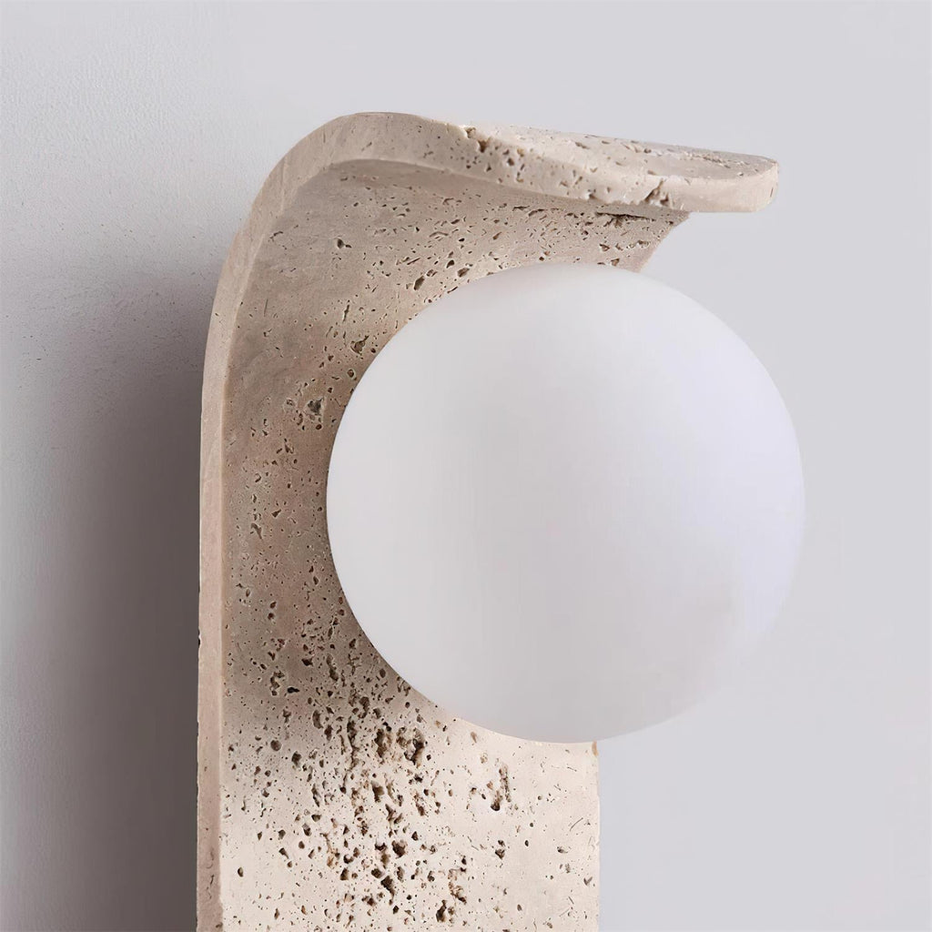 Terra Applique Murale Minimaliste en Travertin - Neutralighting