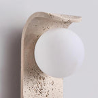 Terra Applique Murale Minimaliste en Travertin - Neutralighting