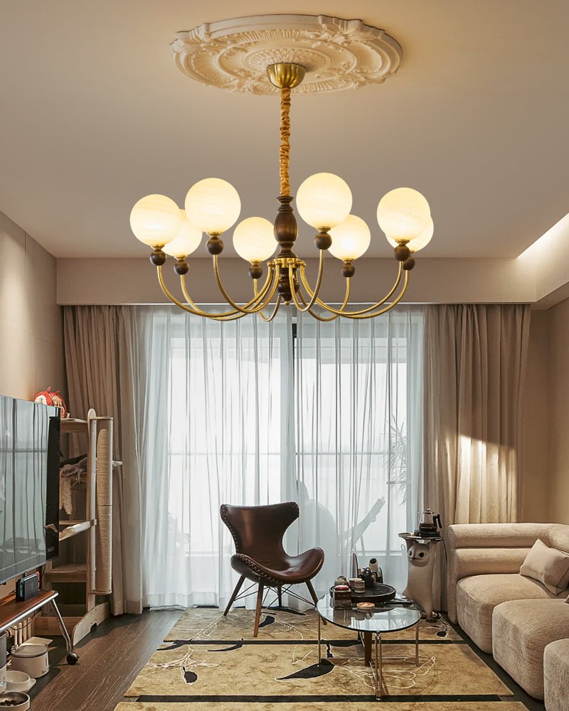 Syvineth Chandelier en Bois Premium - Neutralighting