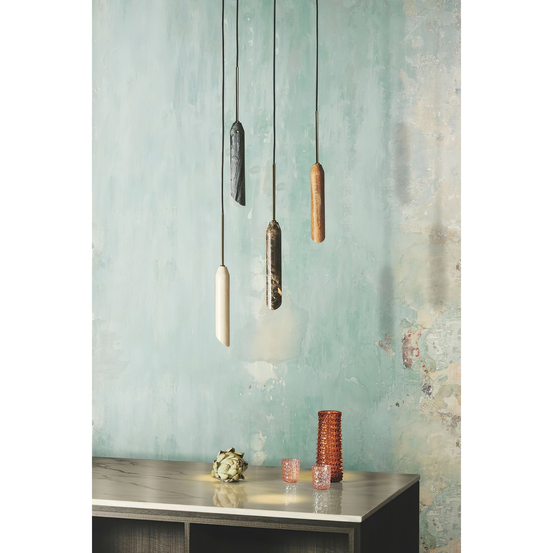 Arise Lampe Pendante en Marbre et Travertin Minimaliste Moderne - Neutralighting