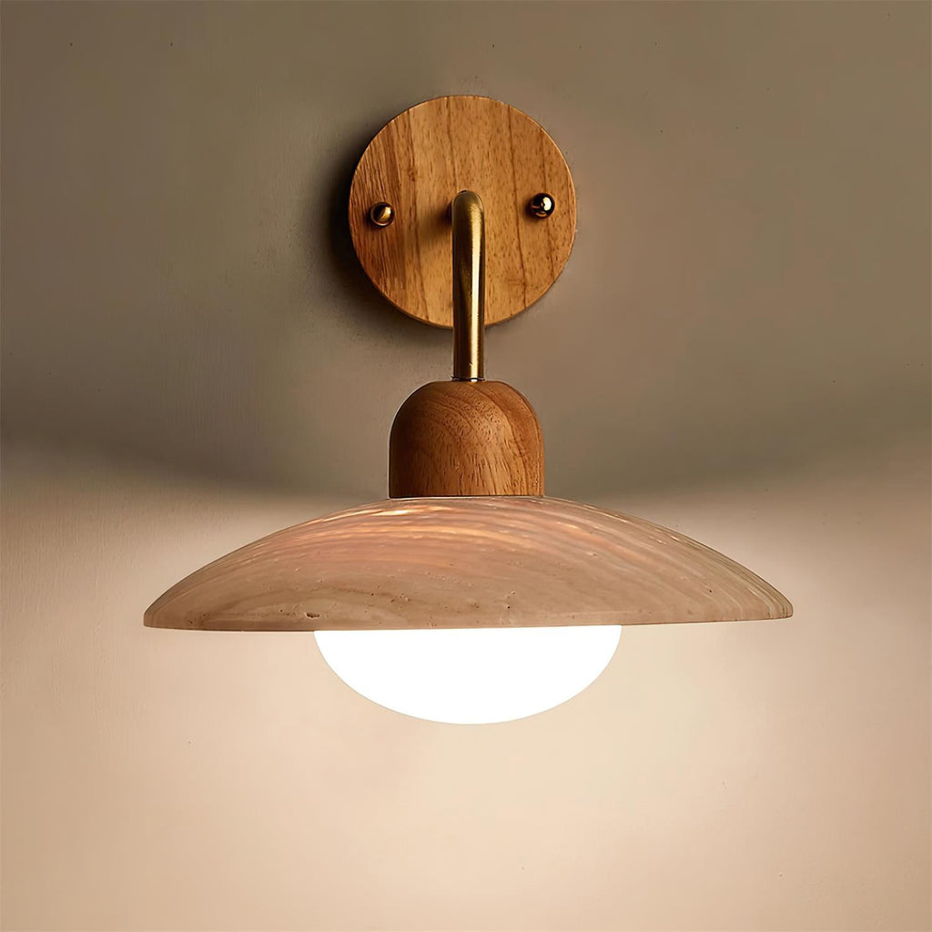 Winel Applique Murale Vintage en Travertin - Neutralighting