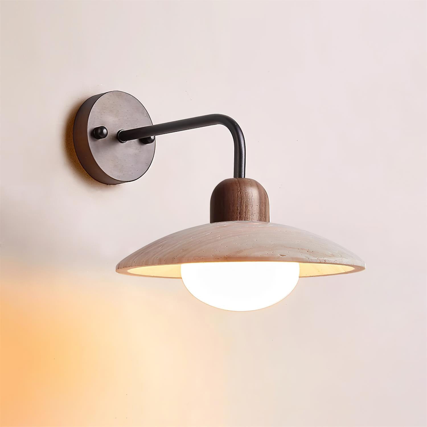 Winel Applique Murale Vintage en Travertin - Neutralighting