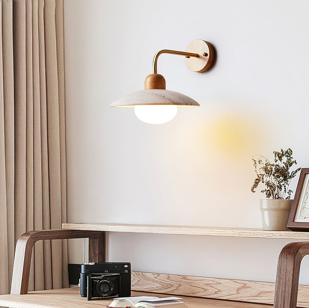 Winel Applique Murale Vintage en Travertin - Neutralighting