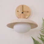 Winel Applique Murale Vintage en Travertin - Neutralighting