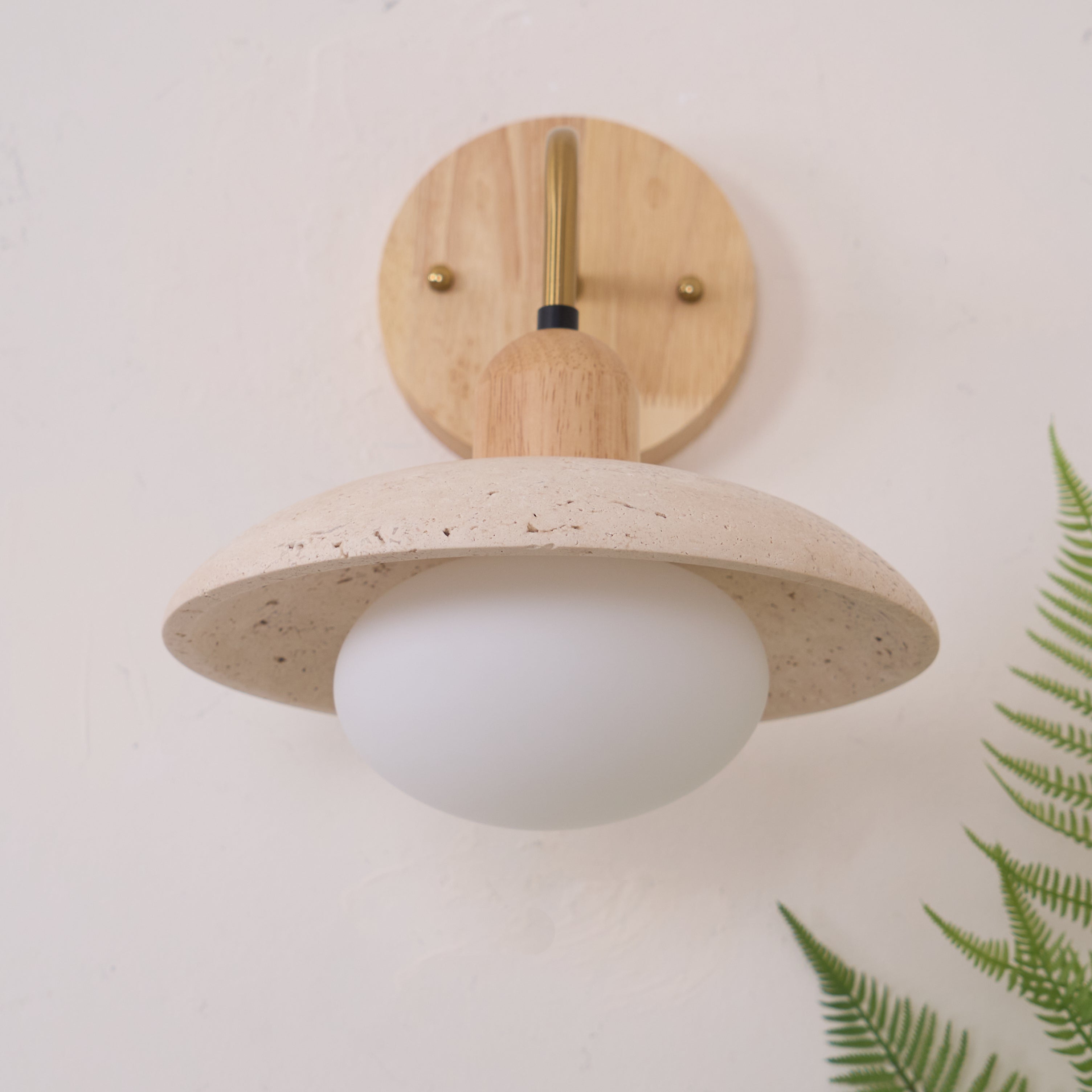 Winel Applique Murale Vintage en Travertin - Neutralighting