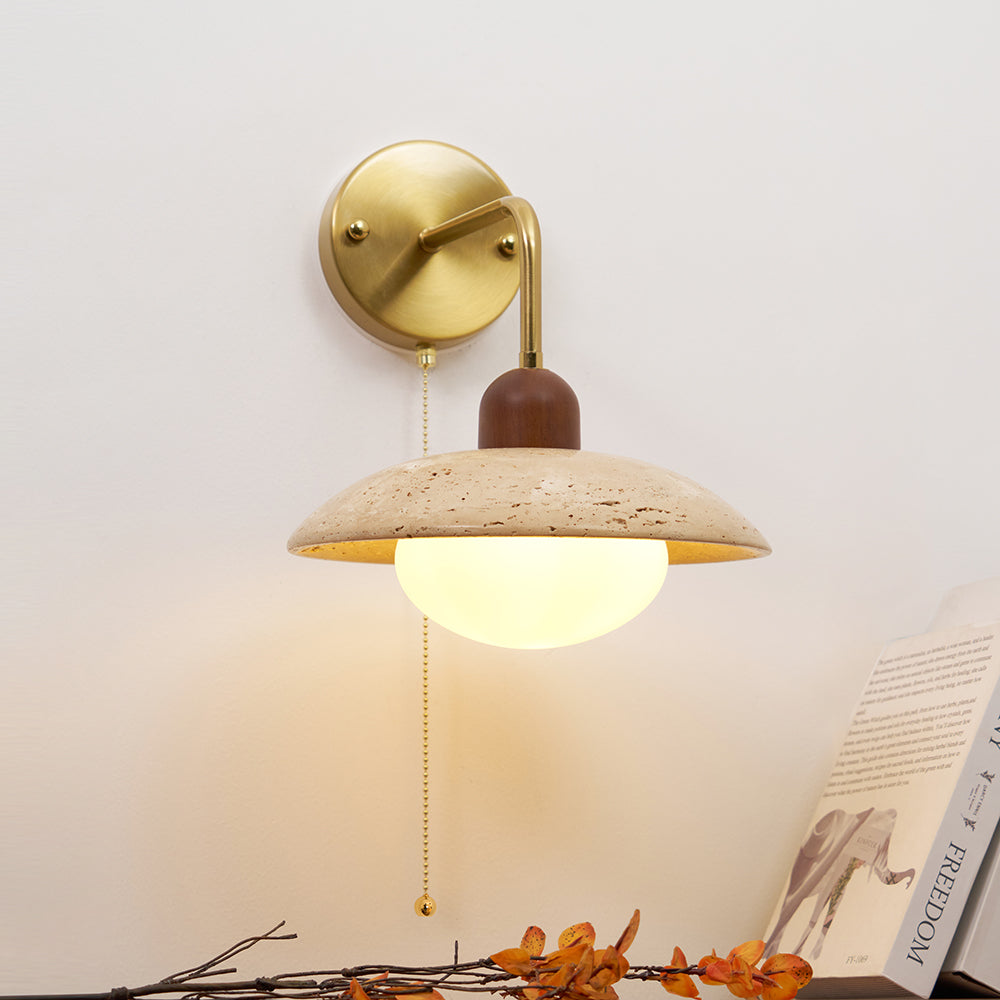 Cavone Applique murale en travertin - Neutralighting