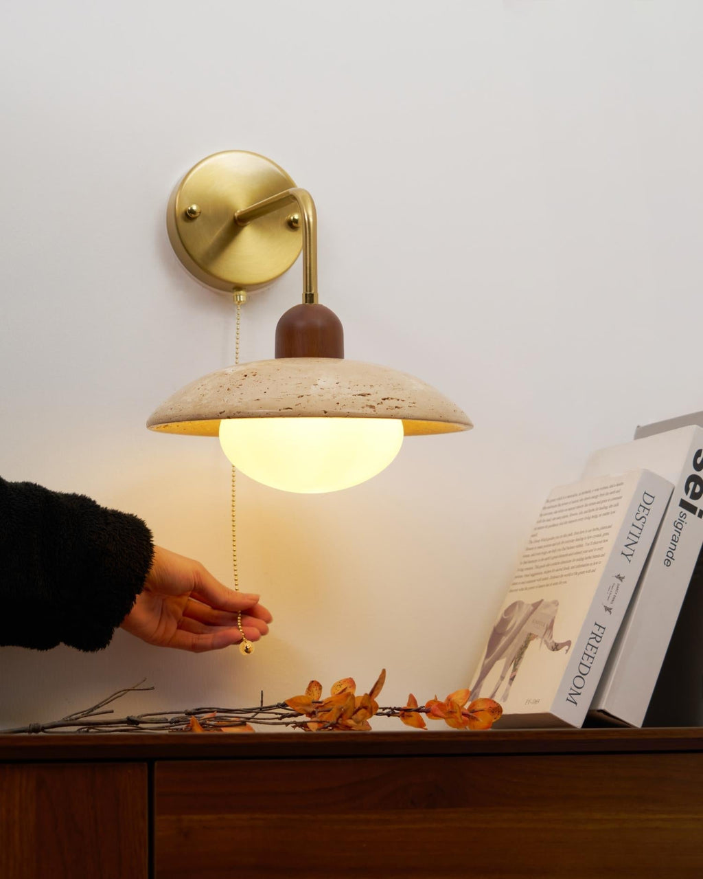 Cavone Applique murale en travertin - Neutralighting