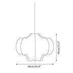 Skapa Lustre Pendentif Forme Douce Courbée Plissée - Neutralighting