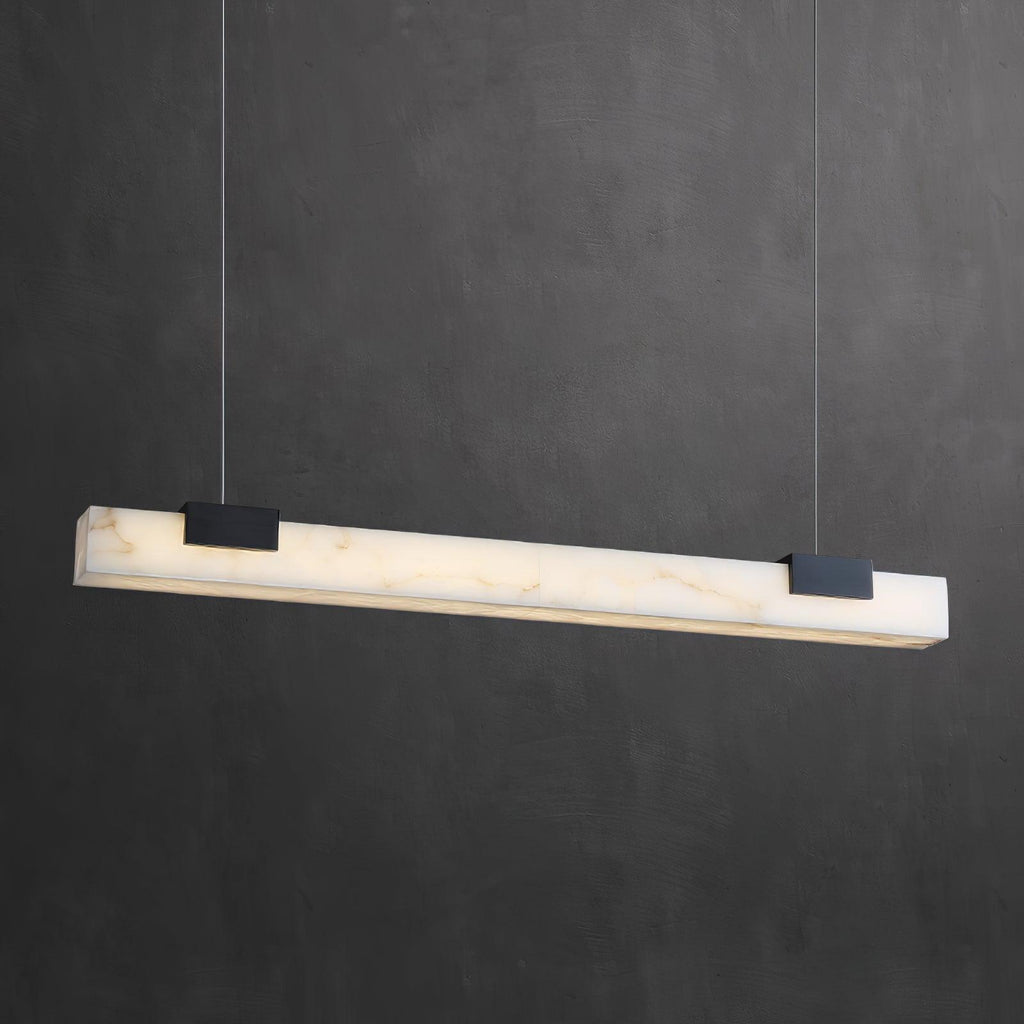 Kaelen Minimaliste Albâtre Linéaire Pendentif Lumière - Neutralighting