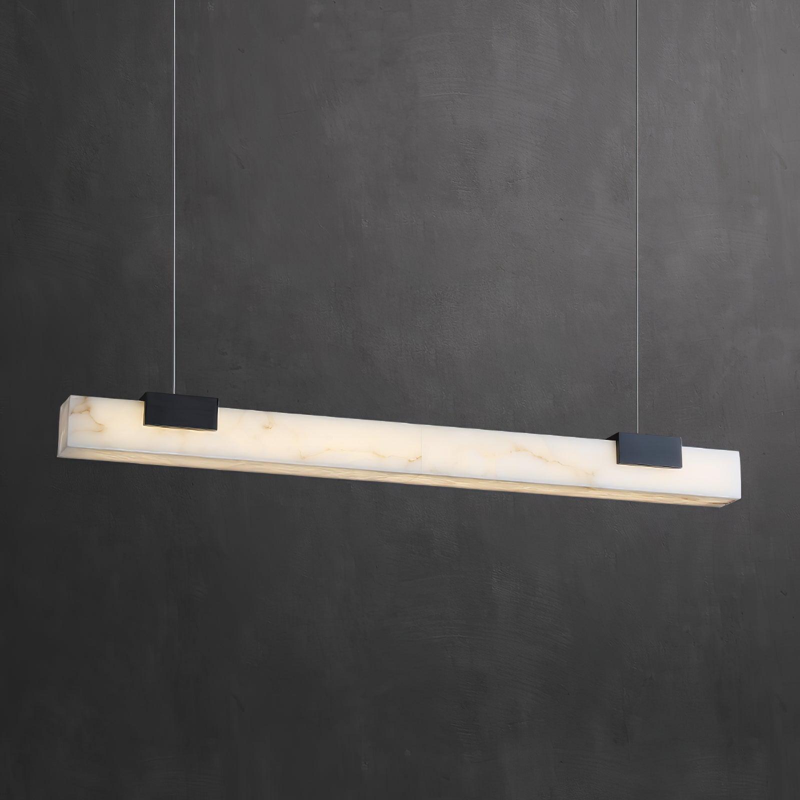 Kaelen Minimaliste Albâtre Linéaire Pendentif Lumière - Neutralighting