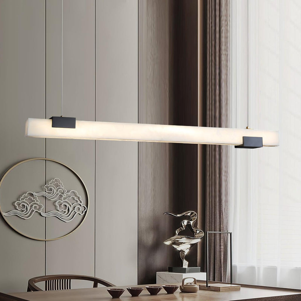 Kaelen Minimaliste Albâtre Linéaire Pendentif Lumière - Neutralighting