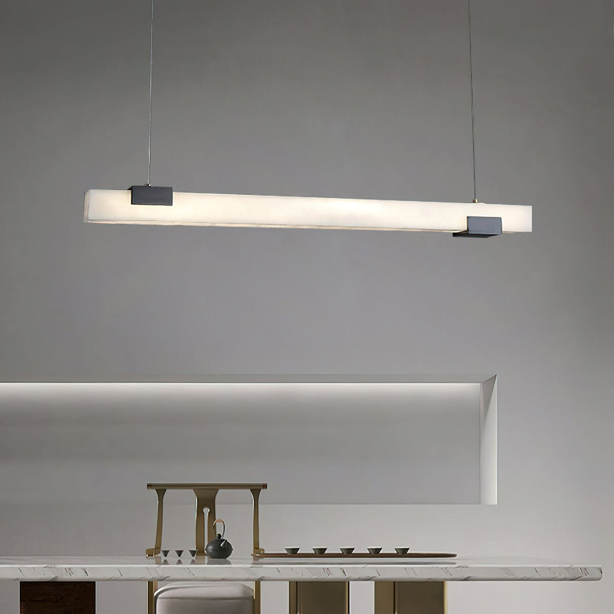 Avert Lampe Pendante en Laiton et Albâtre Minimaliste Moderne - Neutralighting