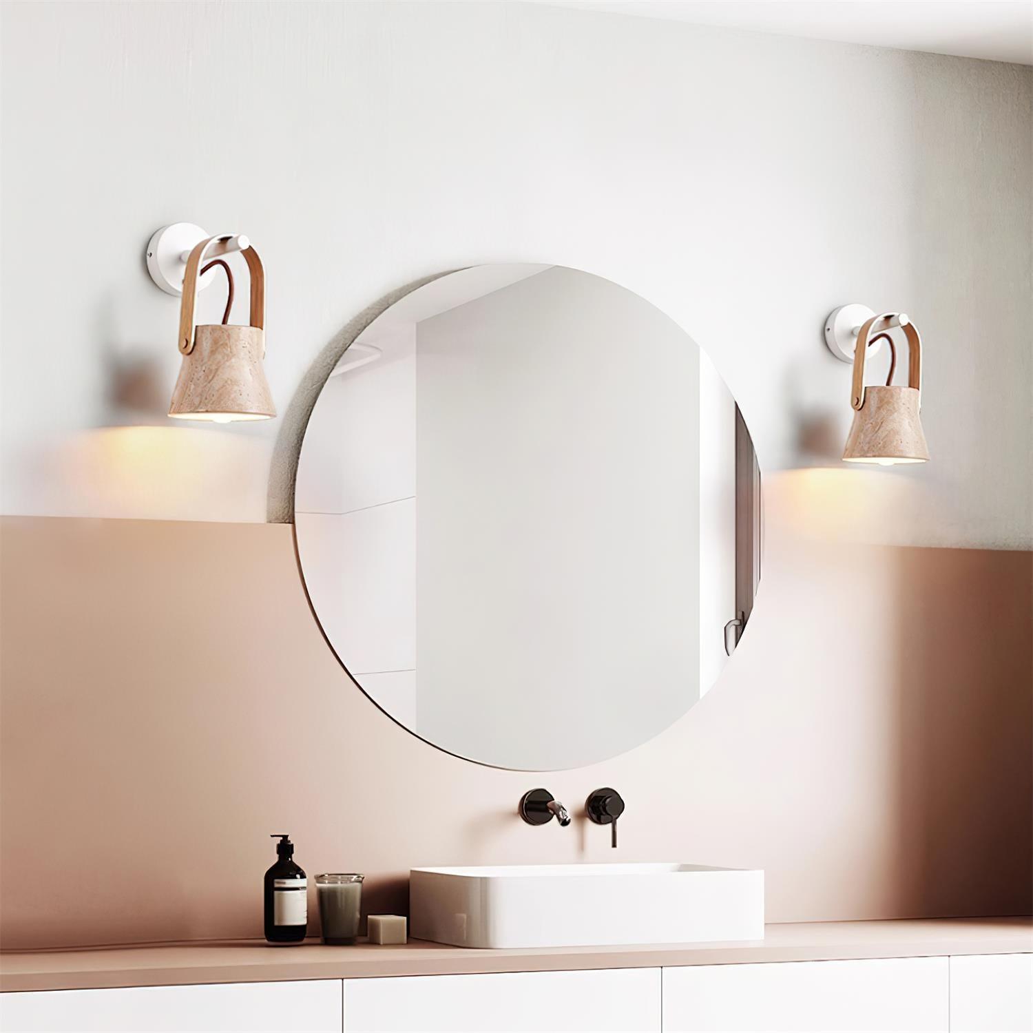 Pavo Applique Murale Minimaliste Bois Travertin - Neutralighting