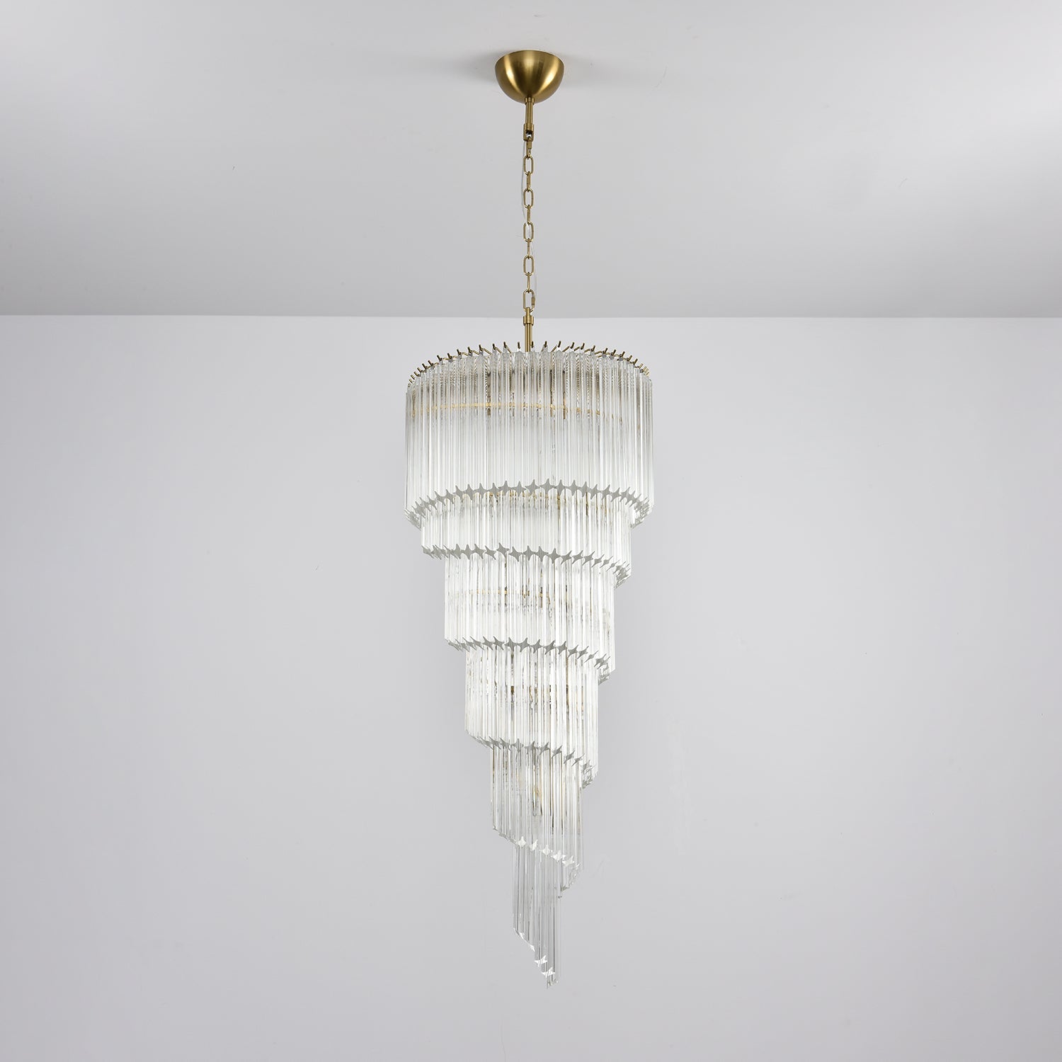 Paisley Lustre Spirale Verre Clair - Neutralighting