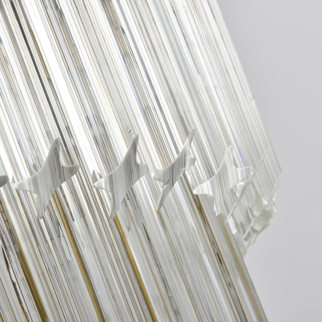 Paisley Lustre Spirale Verre Clair - Neutralighting