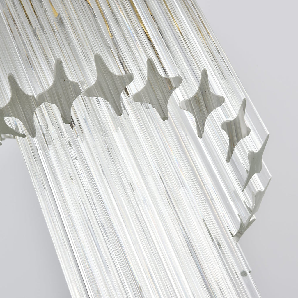 Paisley Lustre Spirale Verre Clair - Neutralighting