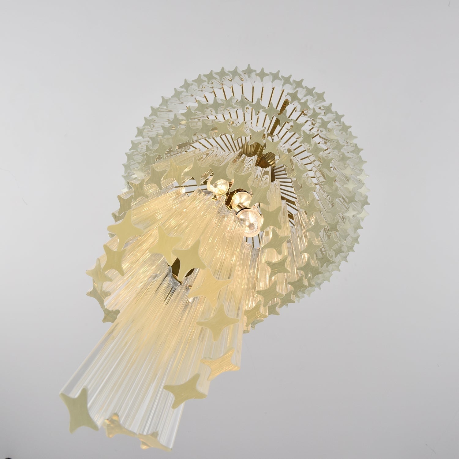 Paisley Lustre Spirale Verre Clair - Neutralighting