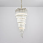 Paisley Lustre Spirale Verre Clair - Neutralighting