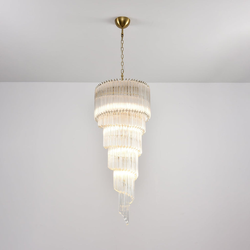 Paisley Lustre Spirale Verre Clair - Neutralighting