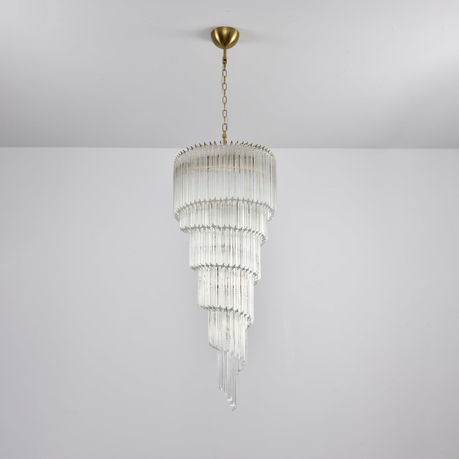 Paisley Lustre Spirale Verre Clair - Neutralighting