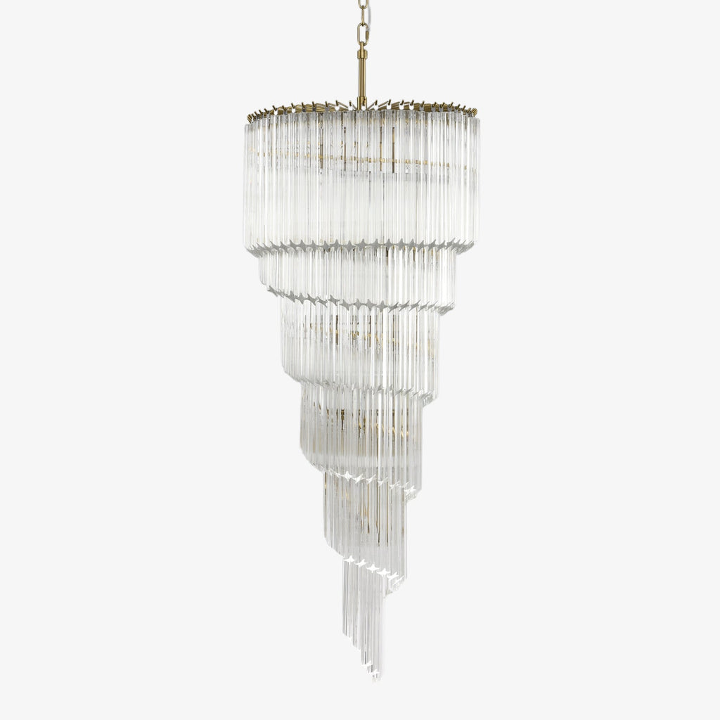 Paisley Lustre Spirale Verre Clair - Neutralighting