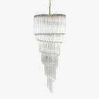 Paisley Lustre Spirale Verre Clair - Neutralighting
