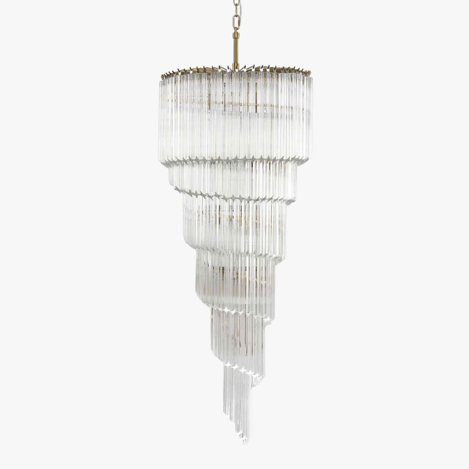 Paisley Lustre Spirale Verre Clair - Neutralighting