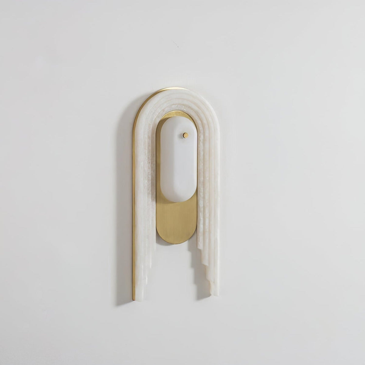 Sytalion Applique Murale Élégante en Albâtre en Arc - Neutralighting