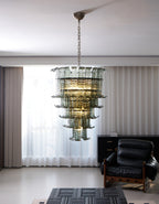 Aurora Lustre Cascade Verre Murano Vintage - Neutralighting