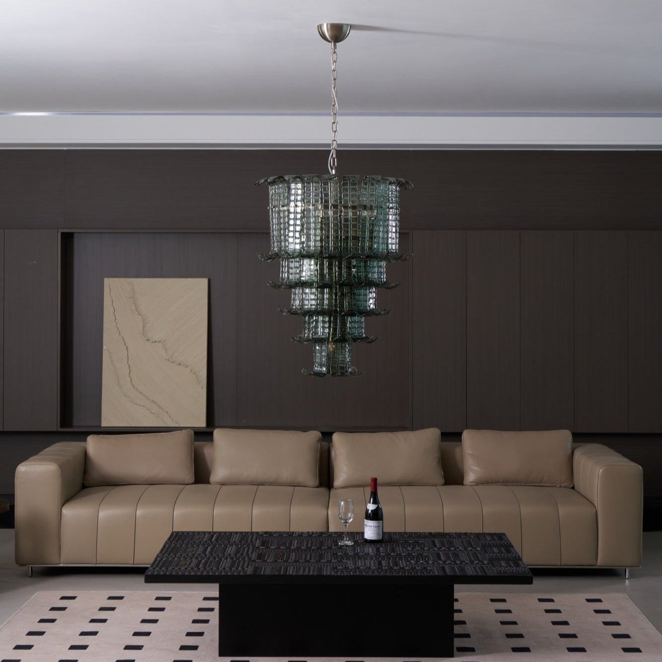 Aurora Lustre Cascade Verre Murano Vintage - Neutralighting