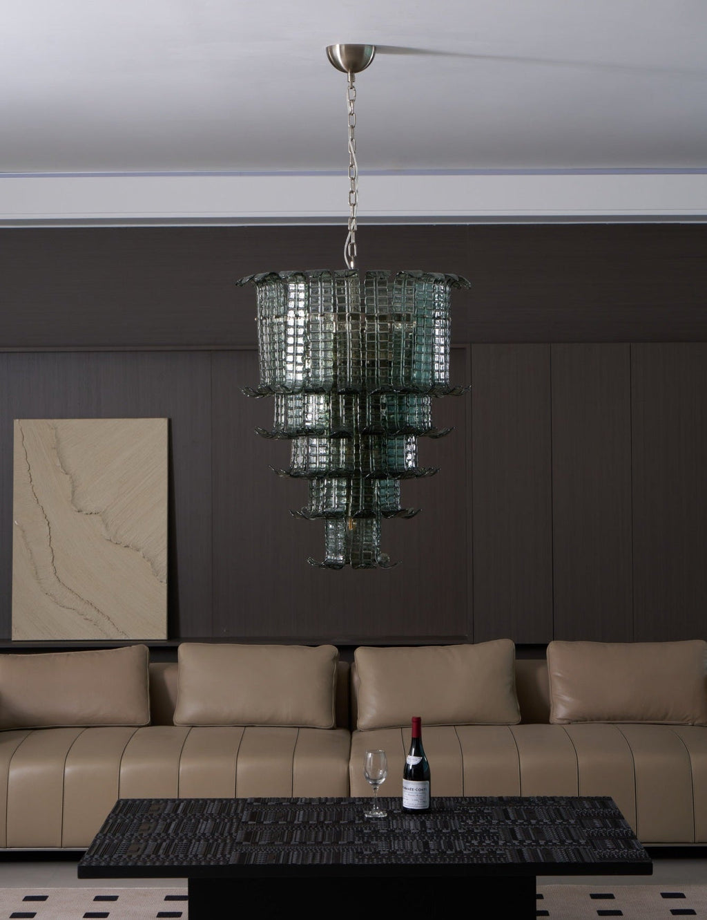 Aurora Lustre Cascade Verre Murano Vintage - Neutralighting