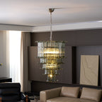 Aurora Lustre Cascade Verre Murano Vintage - Neutralighting