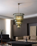 Aurora Lustre Cascade Verre Murano Vintage - Neutralighting