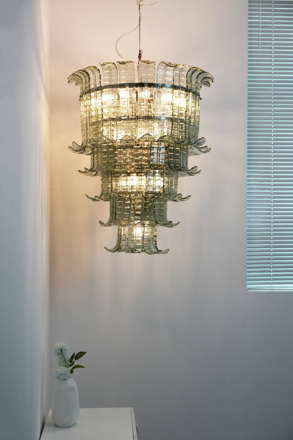 Aurora Lustre Cascade Verre Murano Vintage - Neutralighting