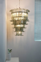 Aurora Lustre Cascade Verre Murano Vintage - Neutralighting
