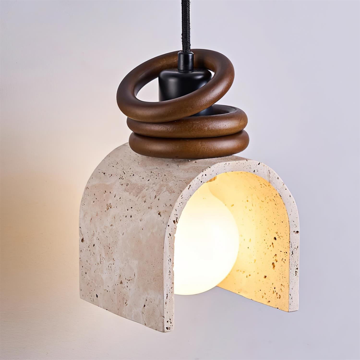 Ritta Suspension Travertin Arqué - Neutralighting