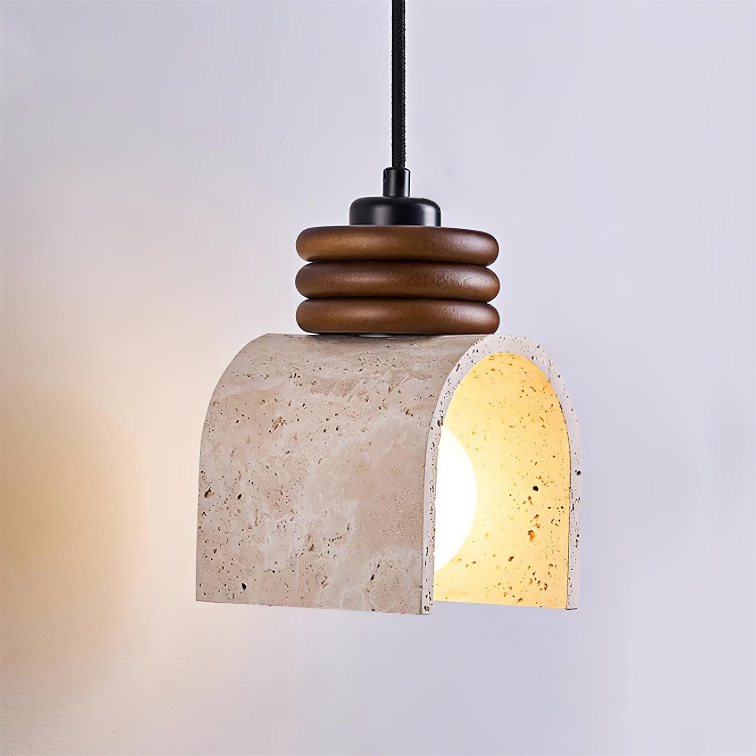 Ritta Suspension Travertin Arqué - Neutralighting