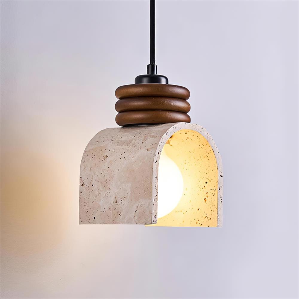 Ritta Suspension Travertin Arqué - Neutralighting
