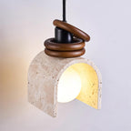 Ritta Suspension Travertin Arqué - Neutralighting