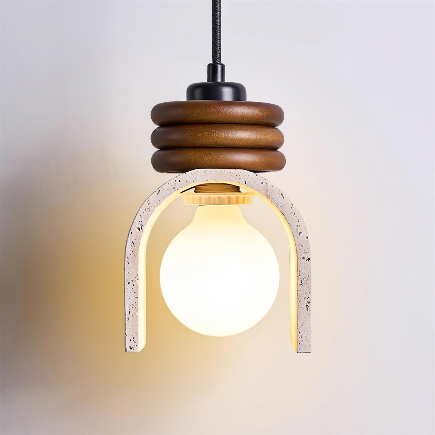 Ritta Suspension Travertin Arqué - Neutralighting