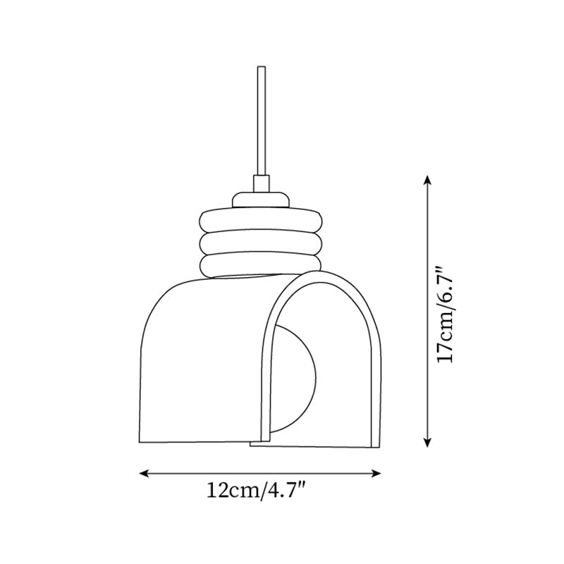 Ritta Suspension Travertin Arqué - Neutralighting