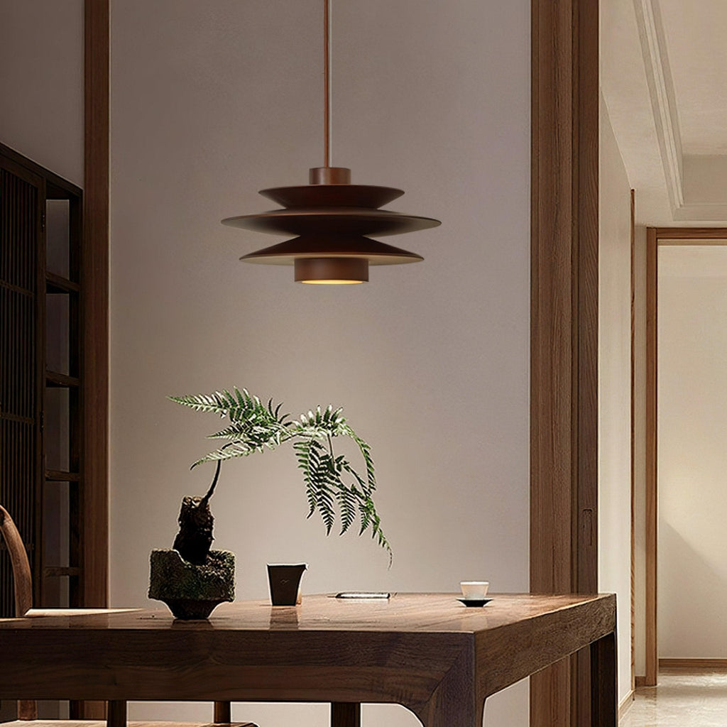 Eldora Lampe Pendante Rétro en Bois - Neutralighting