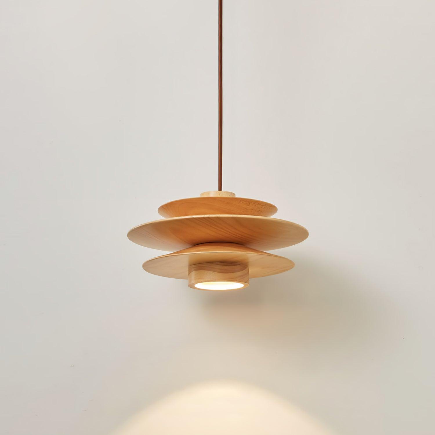 Eldora Lampe Pendante Rétro en Bois - Neutralighting
