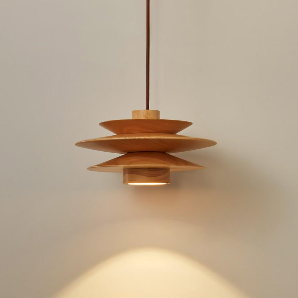 Eldora Lampe Pendante Rétro en Bois - Neutralighting