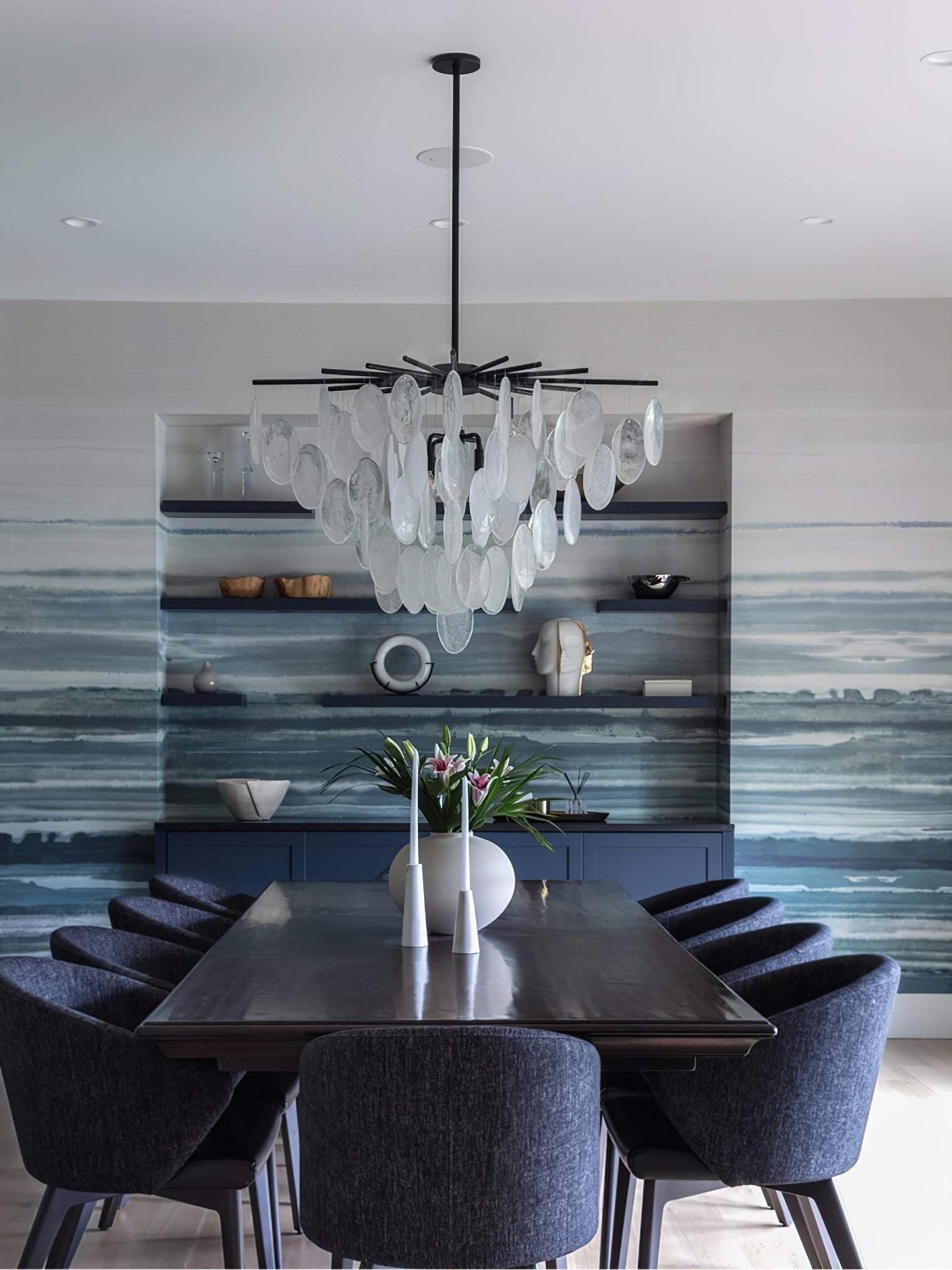 Isaiah Chandelier en Verre de Luxe - Neutralighting